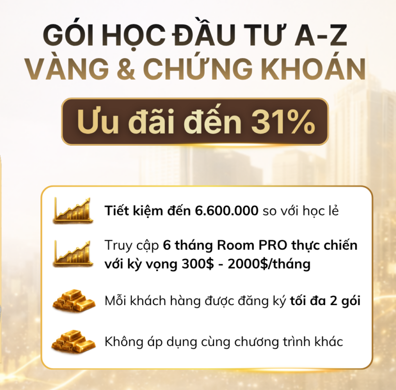 Học đầu tư vàng, học đầu tư chứng khoán 2026