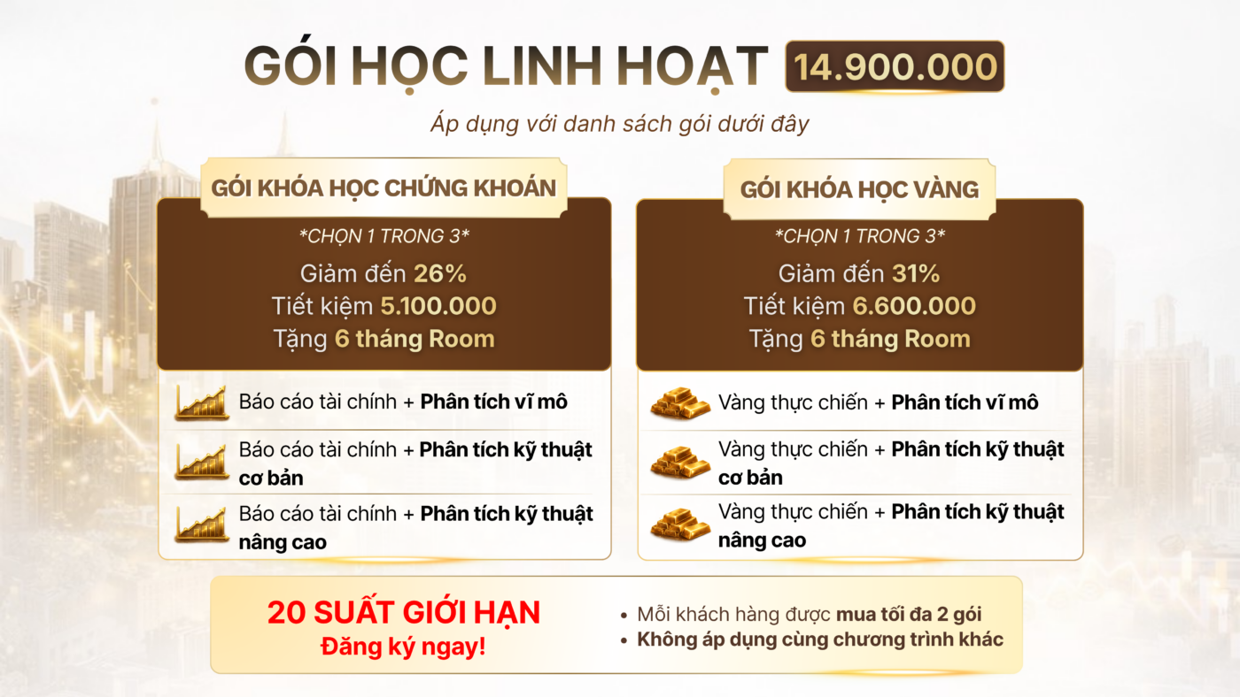 Khóa học đầu tư chứng khoán và đầu tư vàng