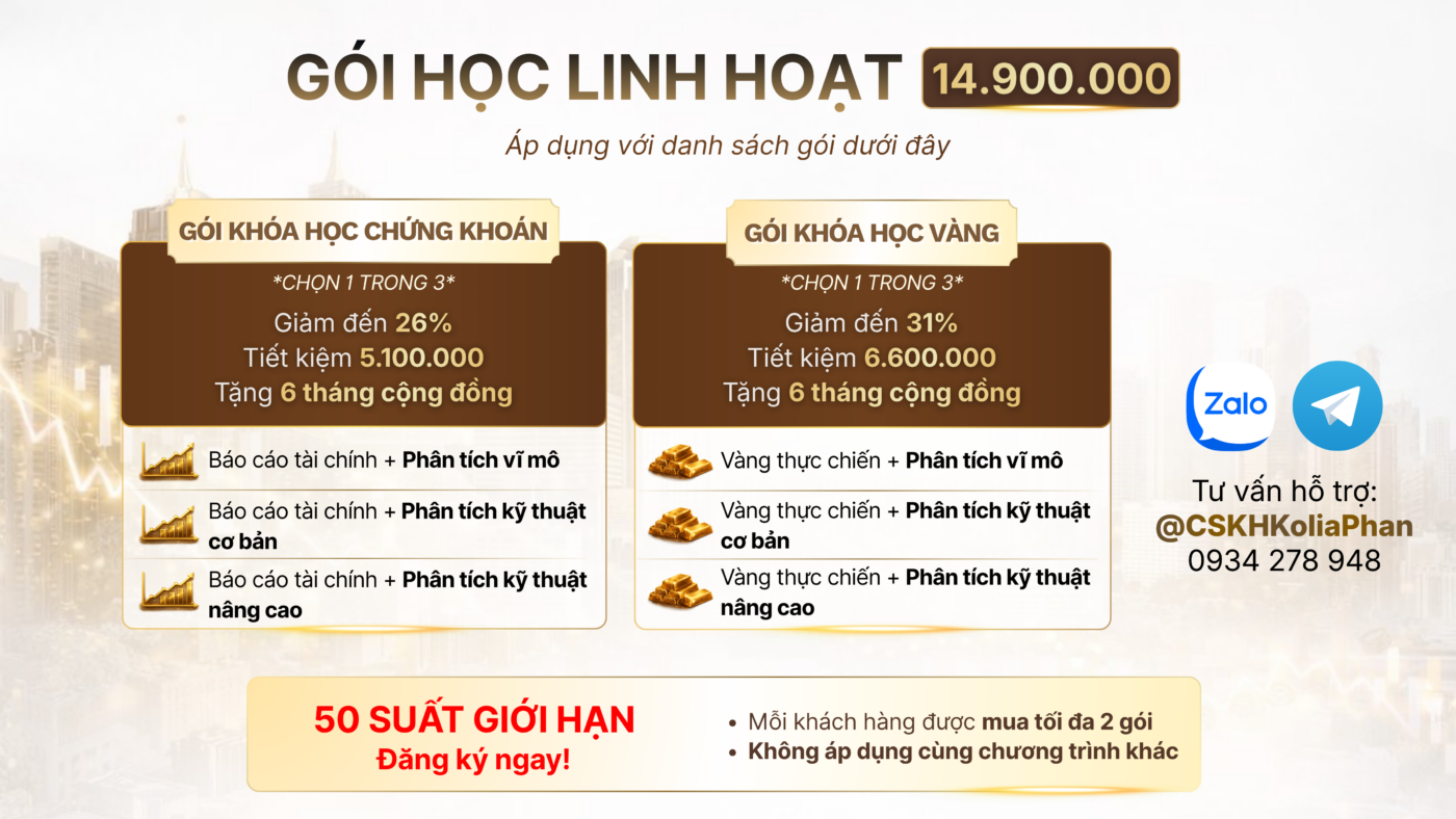 Khóa học đầu tư chứng khoán và đầu tư vàng